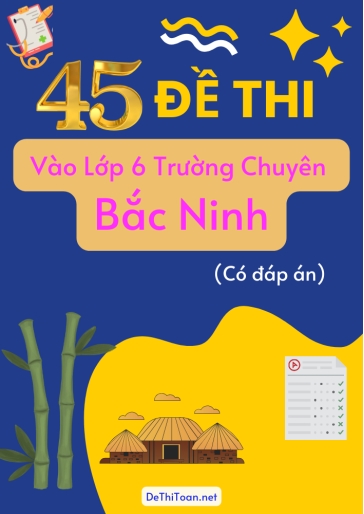 Bộ 45 Đề thi vào Lớp 6 trường chuyên Bắc Ninh (Có đáp án)