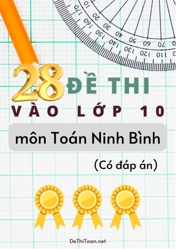 Bộ 28 Đề thi vào Lớp 10 môn Toán Ninh Bình (Có đáp án)